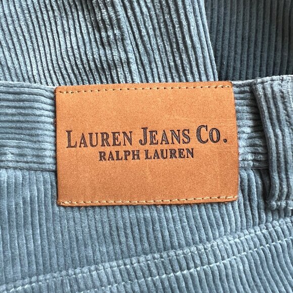 Vintage Ralph Lauren Corduroy High Rise Trousers Straight Cut Fit Pants 80s 90s - Picture 7 of 8